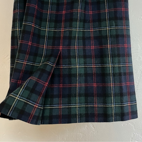 Vintage Pendelton Malcolm Plaid Tartan Wool Skirt Pencil Slim Size 8 - Picture 5 of 6